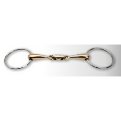 Loose ring snaffle dubble jointed